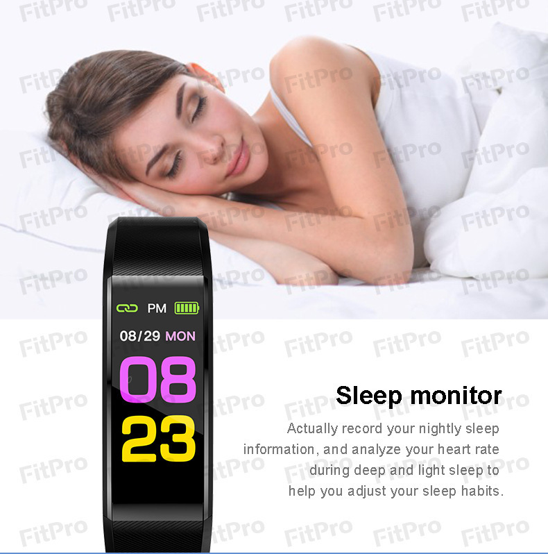 New fashionable smart bracelet, sleep detection, heart rate, blood pressure, blood oxygen, exercise step count wristwatch, cross-border wholesale undefined