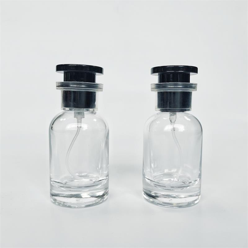現物供給B100-30ml携帯型ネジ口透明香水ガラス瓶化粧品分注スプレー空瓶|undefined