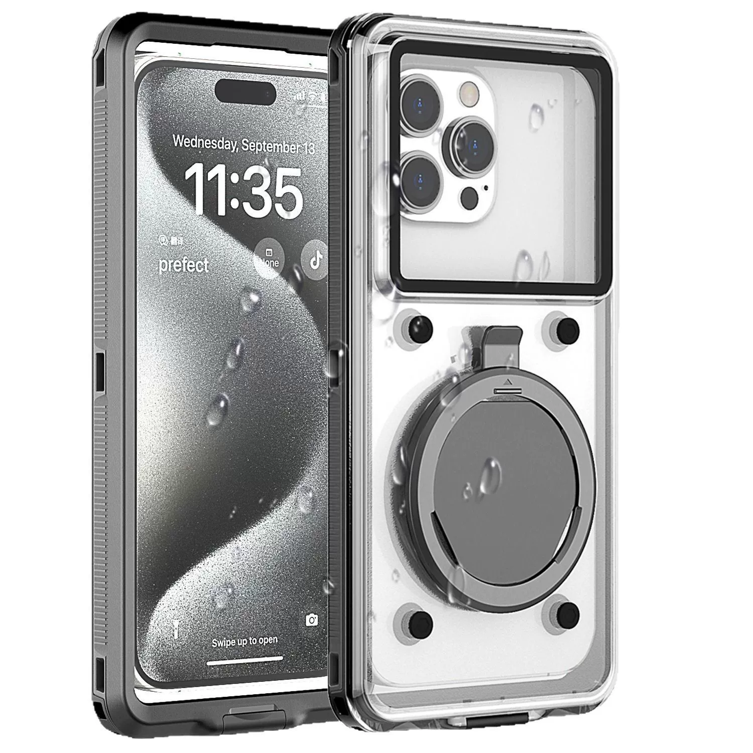 Apple, Huawei, Samsung, Oppo, Vivo, Xiaomi, водонепроницаемый совместимый чехол для телефона, экран, 6.9 дюймов