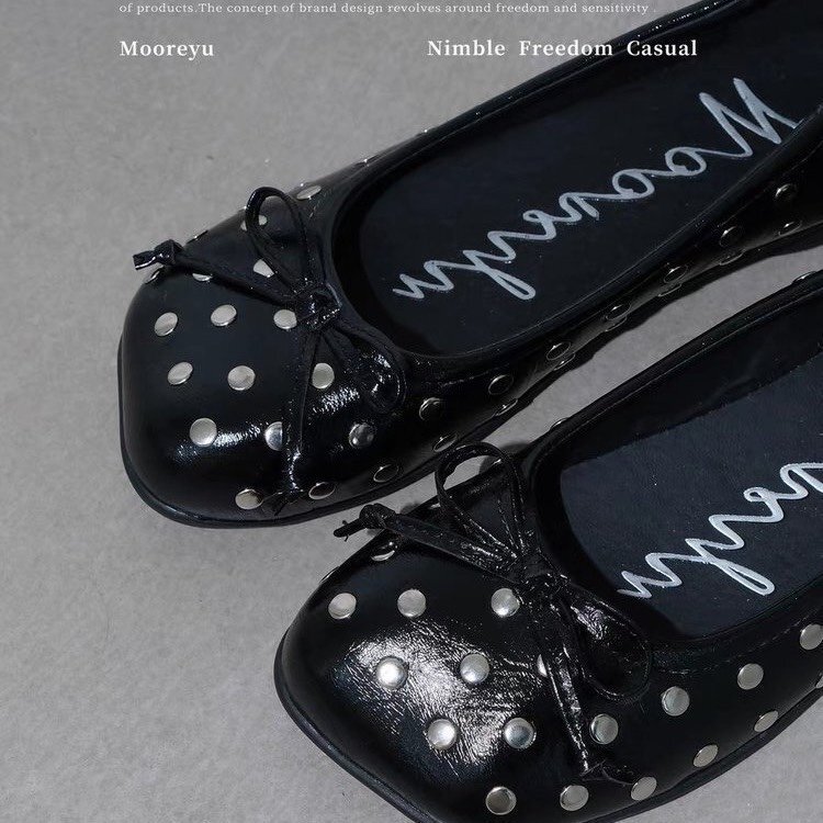 No Tired Feet! 2026 New Model Black Ballet Shallow-Mouthed Mary Jane Shoes for Women with 5cm Hidden Height Increase and Polka Dot Bow No Tired Feet! 2026 New Model Black Ballet Shallow-Mouthed Mary Jane Shoes for Women with 5cm Hidden Height Increase and Polka Dot Bow