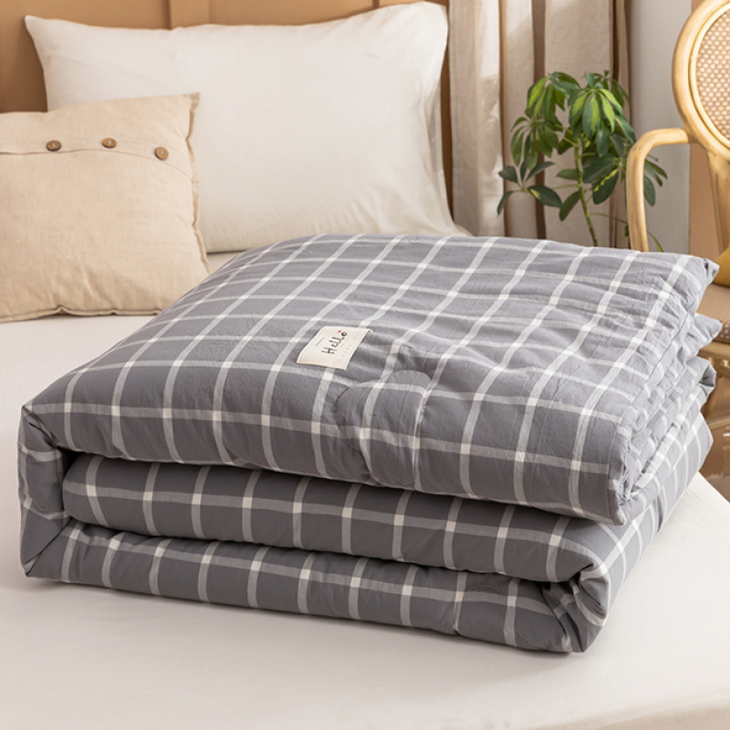 Four Seasons Universal Dormitorio individual Ropa de cama de algodón algodón algodón antibacteriano soja primavera y otoño edredón núcleo invierno image 1
