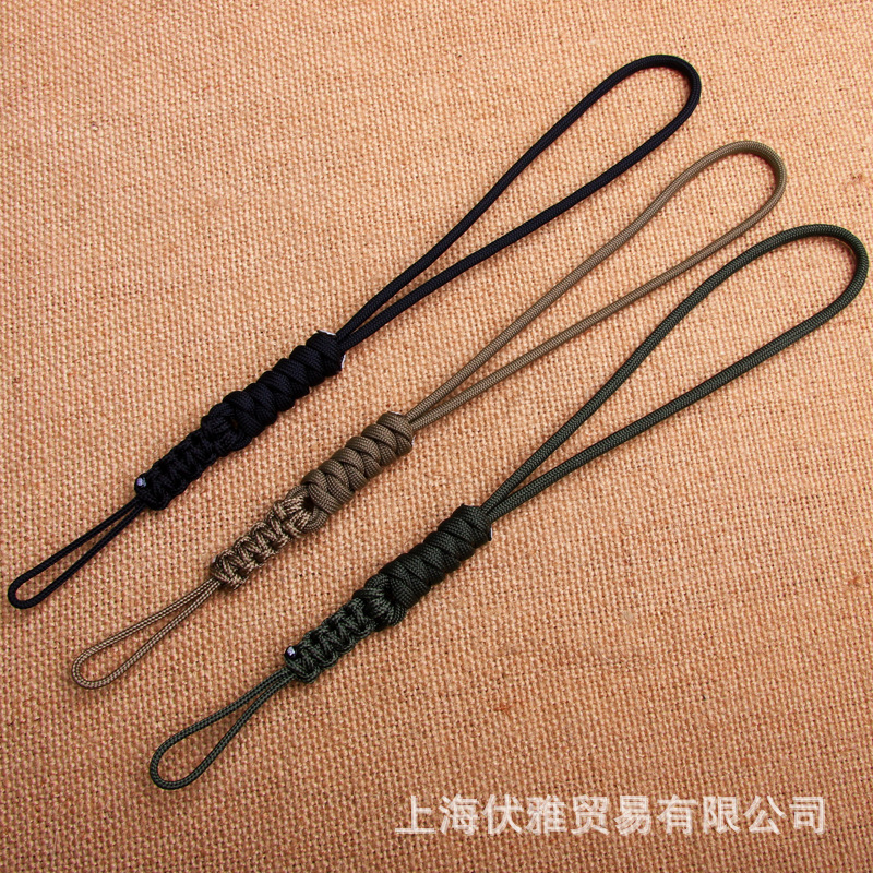 Y033 manufacturers supply 7-core umbrella rope woven flashlight rope key rope mobile phone lanyard anti-fall mobile phone wrist rope Y033 manufacturers supply 7-core umbrella rope woven flashlight rope key rope mobile phone lanyard anti-fall mobile phone wrist rope
