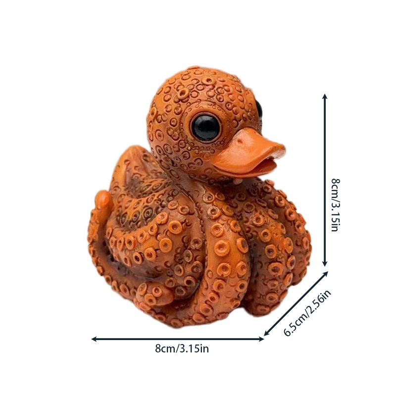 国境を越えた新しいSea creure Duck海洋動物アヒル樹脂工芸品置物家庭装飾|undefined