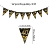 Pennant 10PCS-Black Gold 40 Years Old