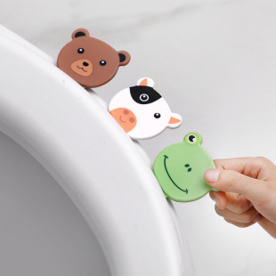 Cartoon toilet portable opener cute toilet ring lid lifting device toilet lid anti-dirty handle stick lid artifact