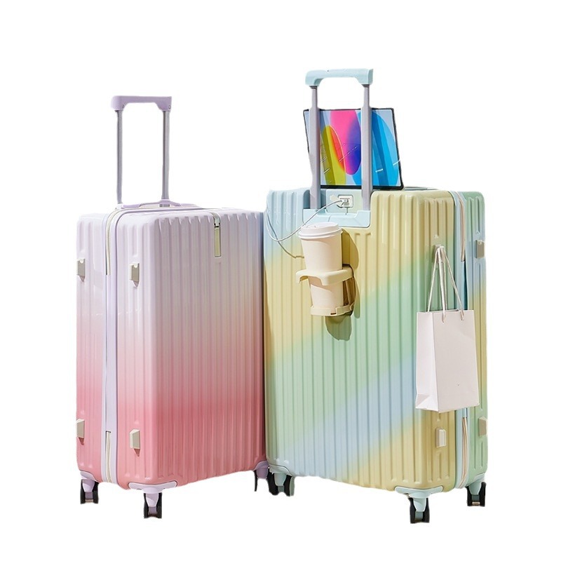 [Fábrica de selección estricta] pequeña maleta de color gradiente fresco estudiante japonesa de alto valor de cara nuevo 2025