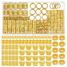 亚马逊110件发饰套装合金配饰速卖通欧美螺旋辫子发夹金属DIY配件