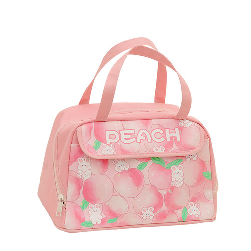 New cartoon portable lunch box bag for students to bring meals to office workers, thickened thermal insulation aluminum foil high-value bag