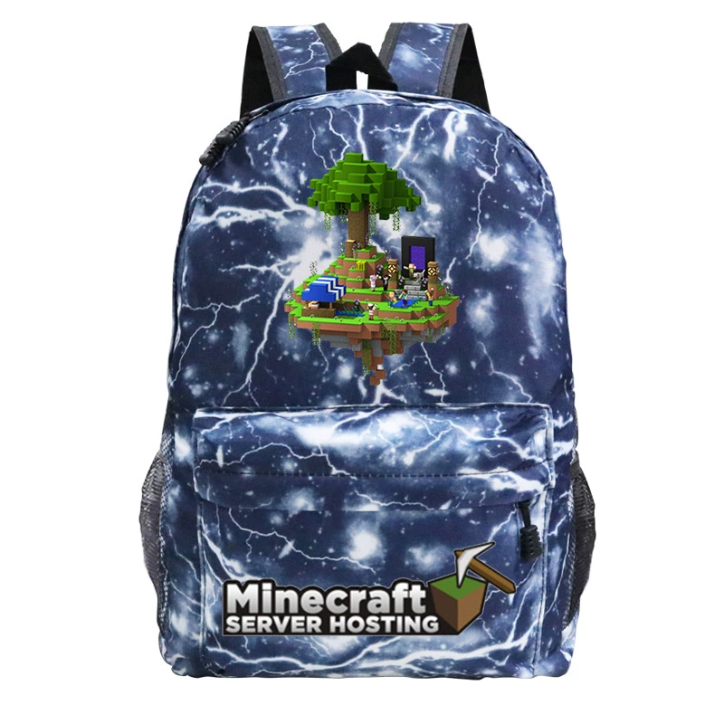 Детский рюкзак-плечевая сумка (Minecraft), принтая школьная сумка, один размер, легкий 0.311 кг