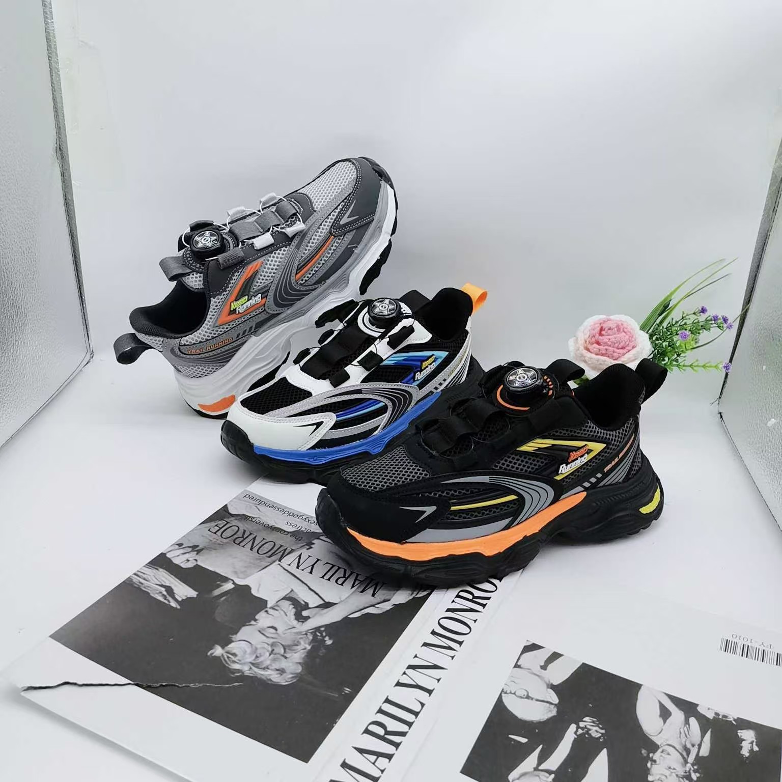 Nuevos zapatos deportivos para niños 2025 primavera nuevos zapatos para niños transpirables zapatos para correr de suela ligera zapatos para niños grandes