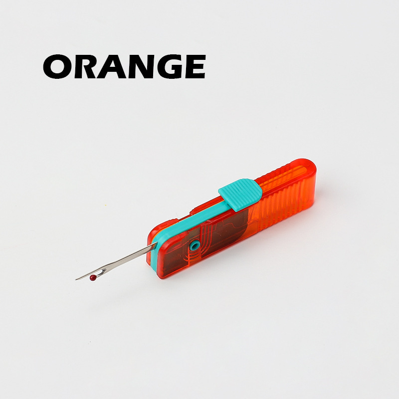 Tipo de disco U plegable mango de plástico cuchillo de deslizamiento de hilo mano de bordado cruzado cabeza de hilo picador de hilo de vestuario de corte deslizador de hilo