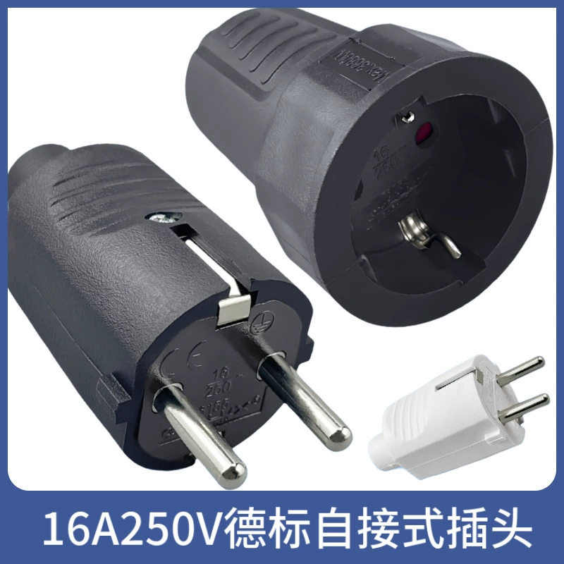 Немецкая стандартная европейская французская водонепроницаемая проводка штепсельная вилка Германия Франция Южная Корея Испания самоходная вилка 16A