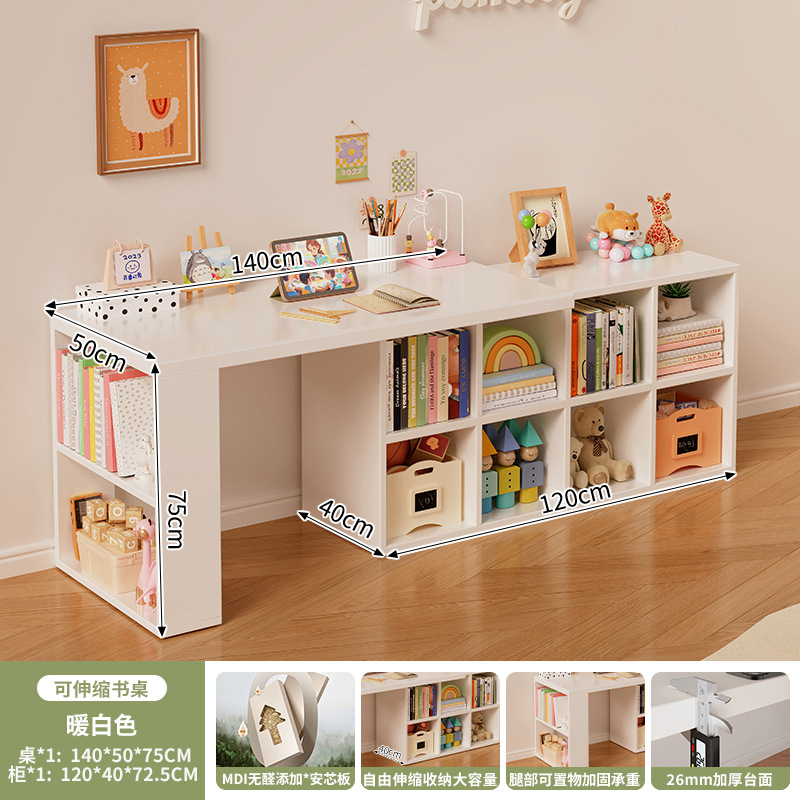 Escritorio de madera maciza para niños
