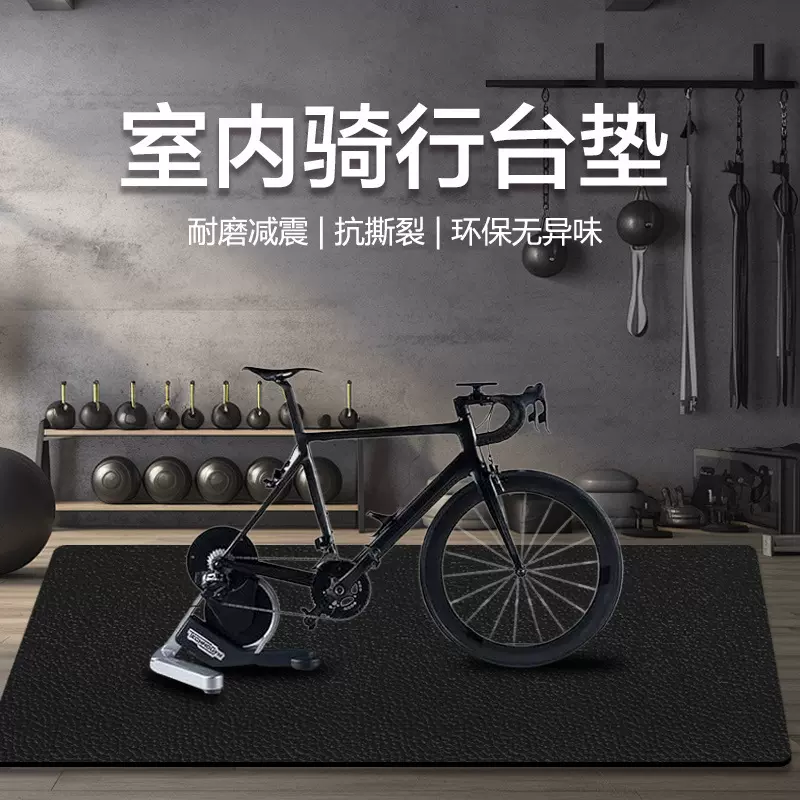健身房自行车骑行台垫动感单车器械减震垫跑步机垫可定制单车地垫
