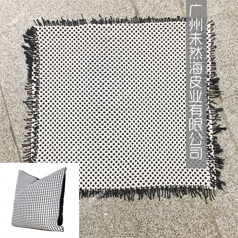 抱枕用超纤配蜡绳手工编织可不同规格