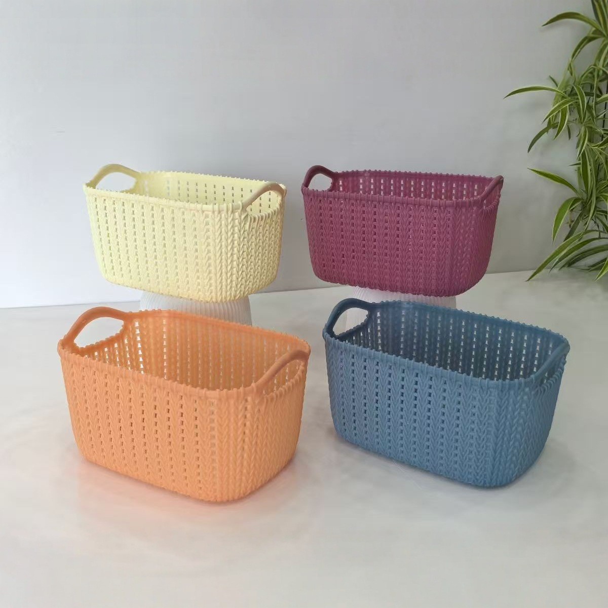 Categoría 4: Cestas de almacenamiento, contenedores de almacenamiento, cestas de drenaje para sala de estar y cocina, cestas para frutas, cajas de almacenamiento misceláneas para escritorio, cestas de almacenamiento. image 52