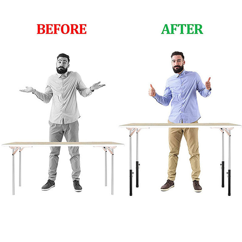 Extensor de pierna de mesa extensor de altura de mesa de trabajo extensor de pierna de mesa plegable tipo pierna recta o curva