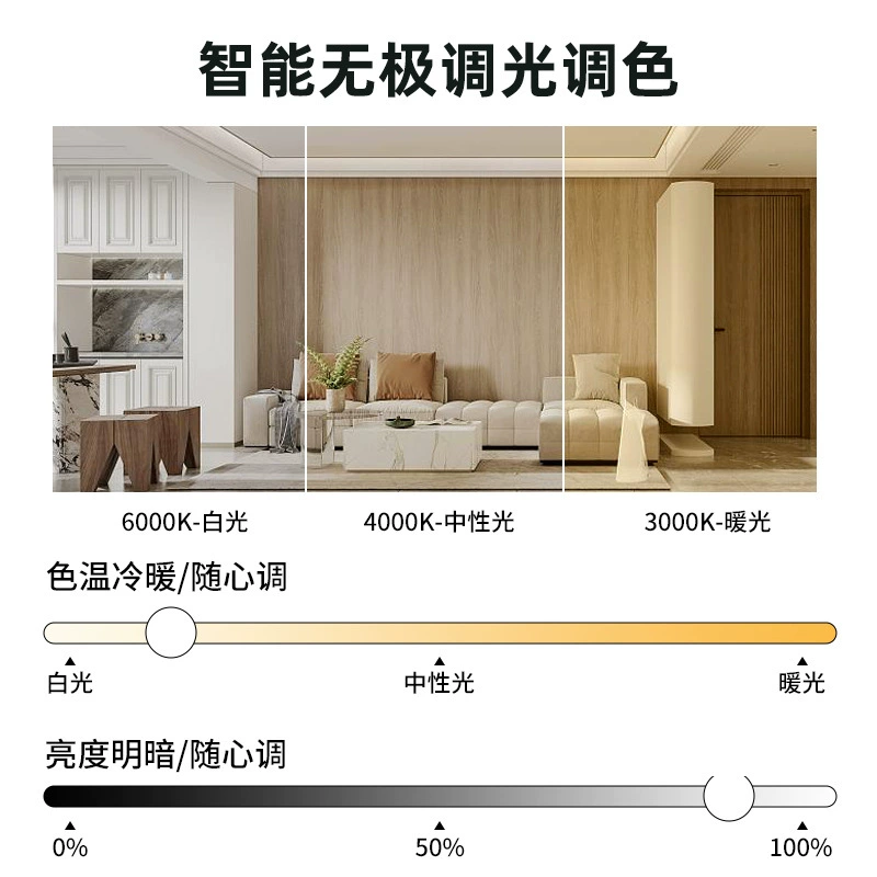 Светодиодная умная лампа с пространством Tmall, встроенная настенная подсветка с прожекторами, освещение