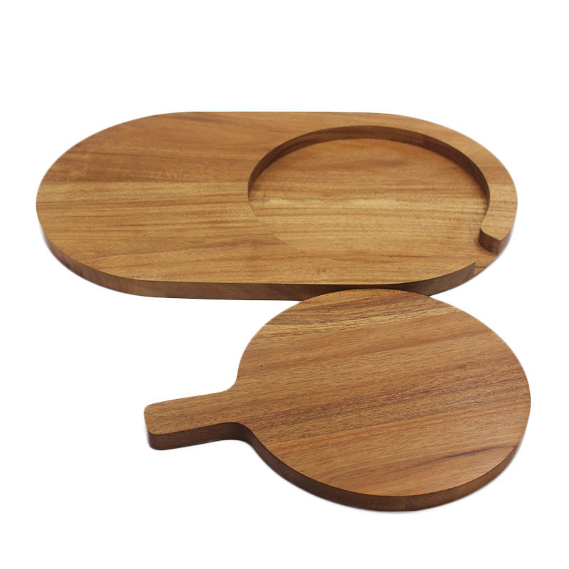 Tabla de cortar de madera multifuncional tabla de cortar hogar tabla de cortar carne de res pizza tablero queso Queso bandeja desayuno plato