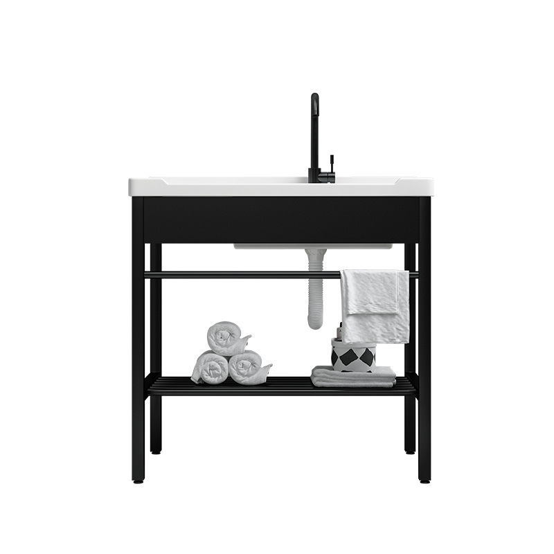 lavabo de acero inoxidable con tabla de fricción lavabo lavabo balcón al aire libre lavabo lavabo lavabo cerámica integral lavabo