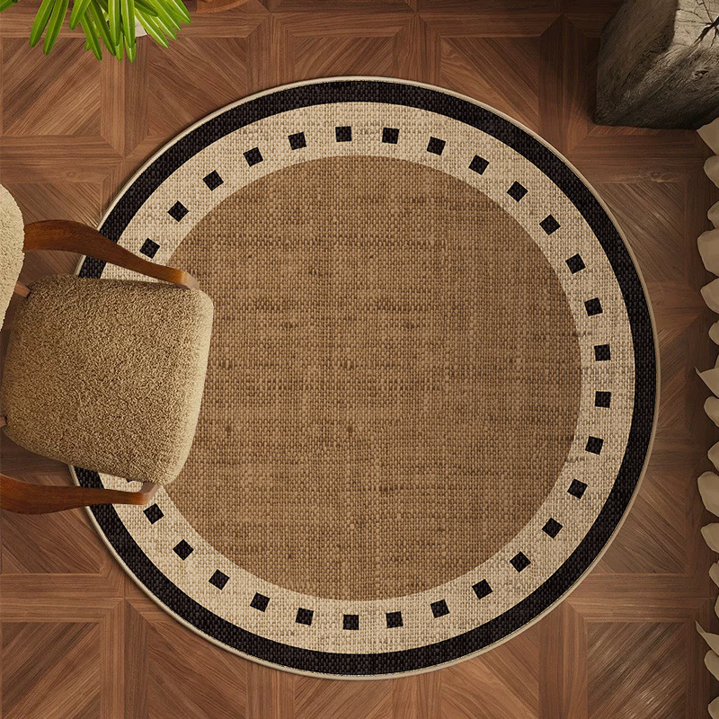 Alta sensación de alfombra redonda TPR belga camisola alfombra dormitorio estudio sala de estar sofá mesa de té mantas