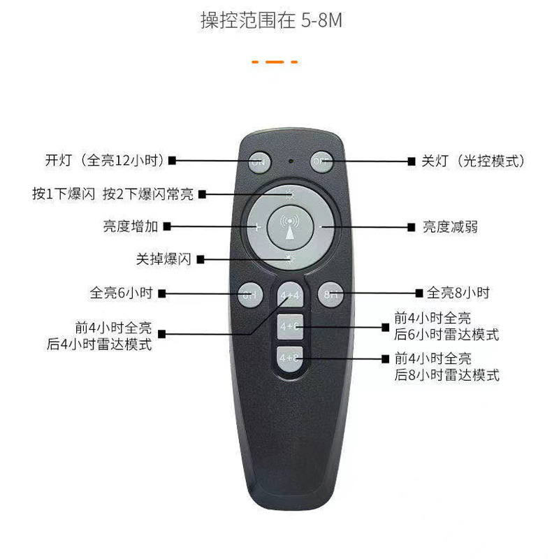 energía solar inducción del cuerpo humano iluminación de alto brillo al aire libre lámpara de luz solar de alta potencia al aire libre image 4