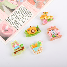 卡通diy树脂配件饰品家具系列奶油胶手工制发夹手机壳鞋扣配饰批