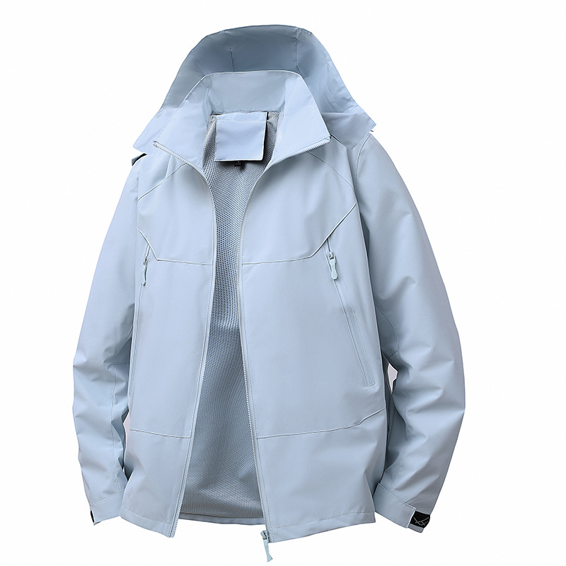 2025 otoño y invierno al aire libre traje de asalto de dos piezas conjunto desmontable chaqueta para hombres y mujeres más terciopelo grueso traje de montaña 3 en 1