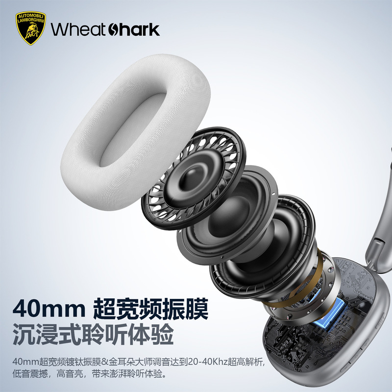 ランボルギーニ H35 アクティブノイズリダクションヘッドマウントワイヤレス Bluetooth ヘッドセットゲーム Apple MAX2025 新モデルに適しています|undefined