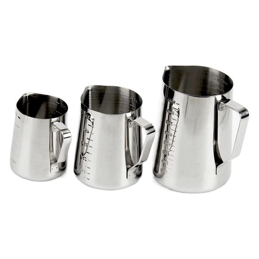Нержавеющая сталь кофейная чашка с шкалой измеряющая чашка утолщение молочного цилиндра прибор итальянская чашка кофе молочная пена