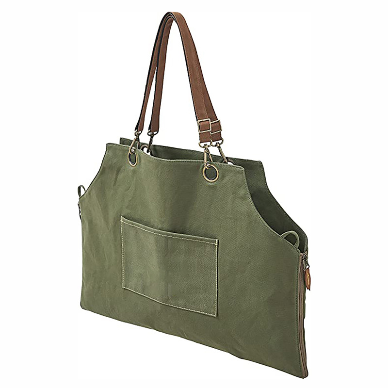 Lienzo delantal moderno simple correa ajustable se puede utilizar como delantal de leña guardapolvos delantal del hogar