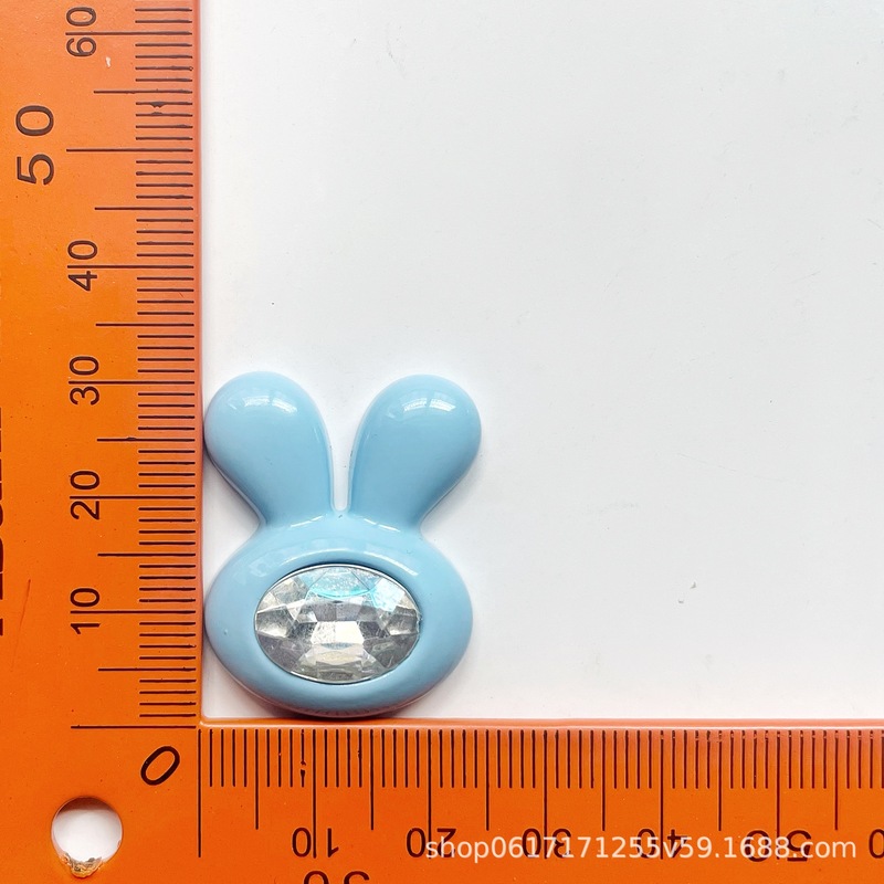 漫画かわいいカラフルなウサギ樹脂象嵌宝石ビーズ DIY 携帯電話ネックレスアクセサリーヘアピン電話ケース|undefined