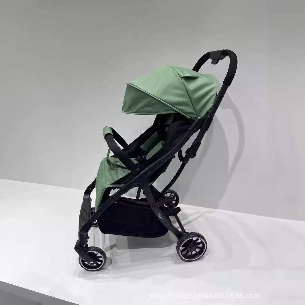 Baby Newborn 0-3 Years Old Stroller with Water Cup Holder, Lightweight, Simple, Portable, Sit-Down and Reclining Stroller