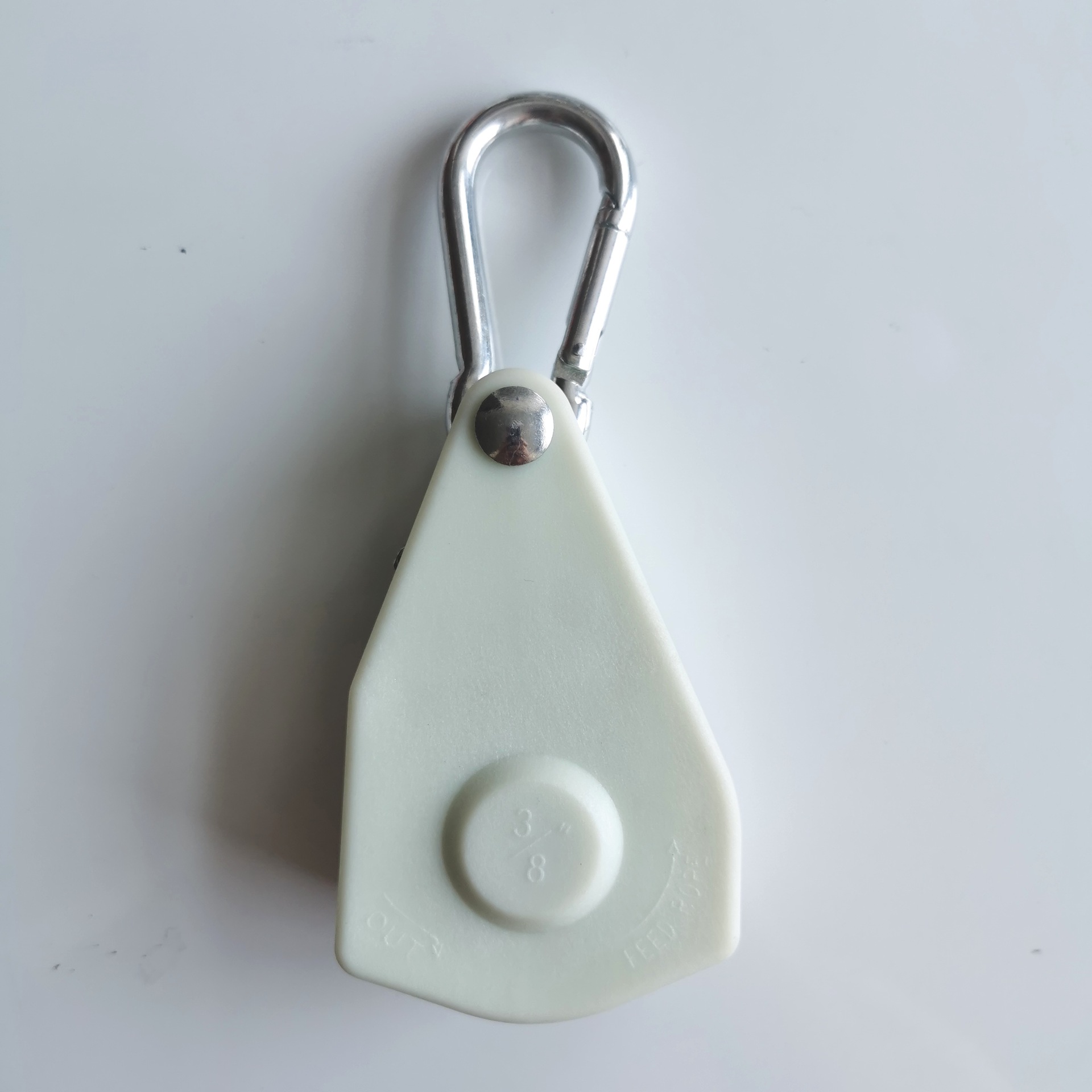 빛나는 유백색 도르래 단일 제품(반제품)의 업그레이드 버전 - 금속 바퀴 내장 - 1개 7개 포함#카라비너, 무선