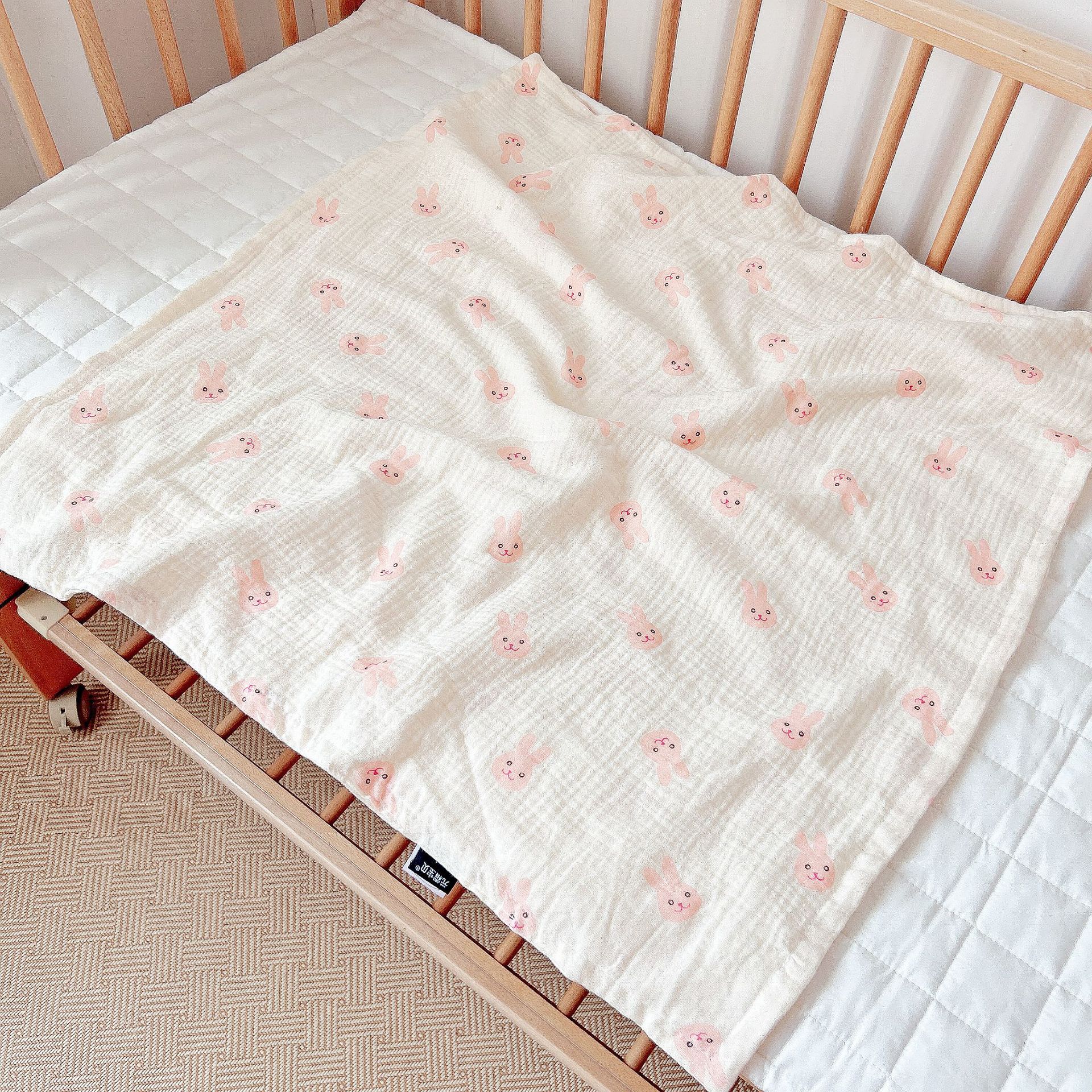 Transfronterizo simple ins bebé Toalla de gasa de cuatro capas Toalla de algodón toalla recién nacido manta de gasa Toalla de baño de tela