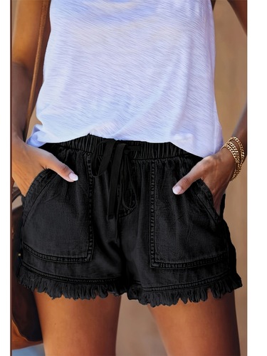 Washed Denim Shorts Casual Denim Womens Washed Shorts Cross-border