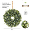 Customized hemp rope+hook simulation plant flower ring cross -border home doors and windows hanging decoration simulation green plant fake flower ring