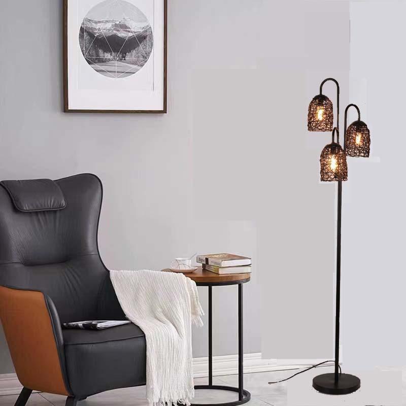 Lámparas de pie nórdicas transfronterizas sala de estar sofá estudio dormitorio cabecera de cama minimalista estilo americano al por mayor lámparas de hotel