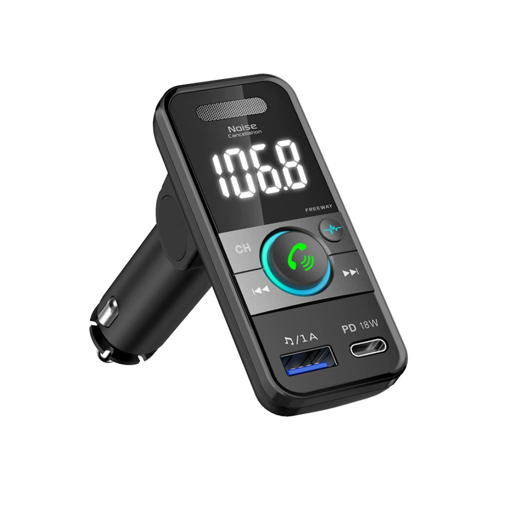 Новая функция беспроводной передачи голоса Складной автомобильный передатчик Bluetooth