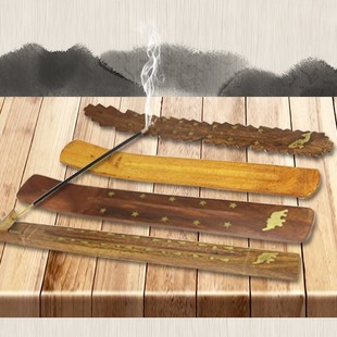 Nepal Handicraft Log Fragrance Table Antique Point Fragrance Board Handmade Incense Holder Fragrance Insert Zen Home Wholesale