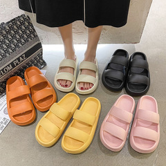 Summer 4cm thick-soled sandals for women wholesale outdoor couple home slippers ins soft-soled slippers dropshipping