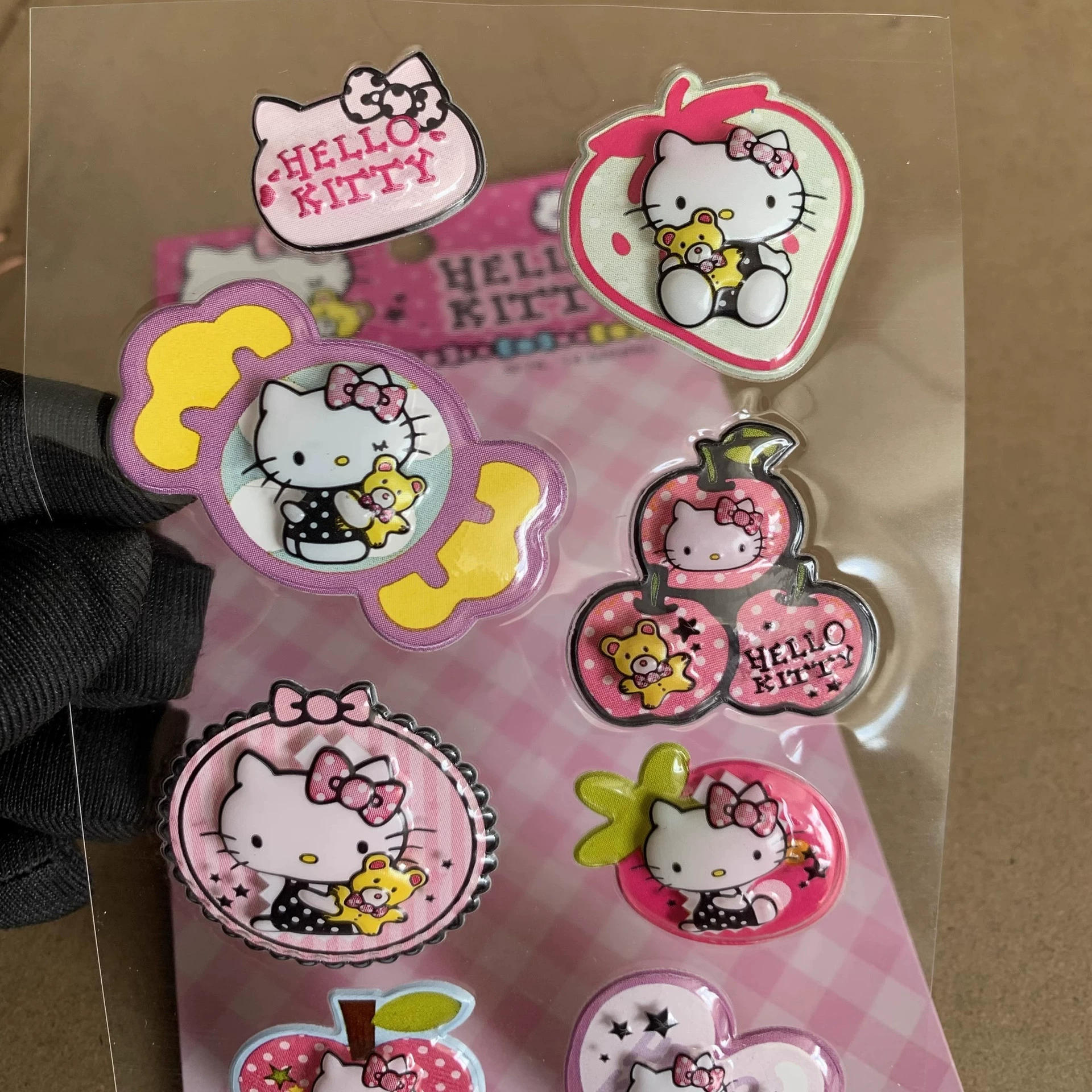 Hello Kitty, объемные губчатые детские наклейки, стикеры для телефона
