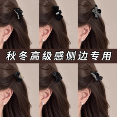 秋冬高级感边夹侧边刘海夹高级感2025新款蝴蝶结发夹发饰夹子头饰