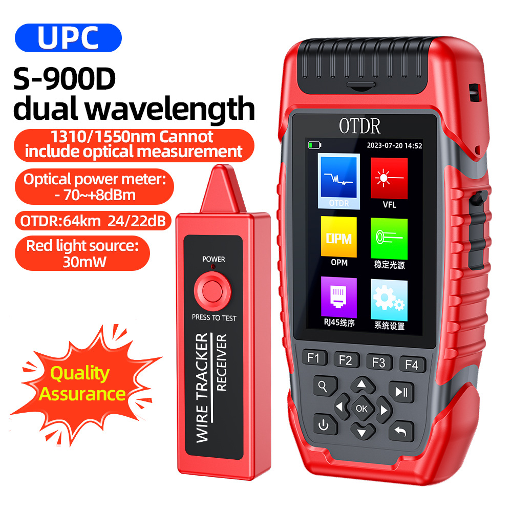 S-900d dual wavelength 1310/1550 cannot be tested with light