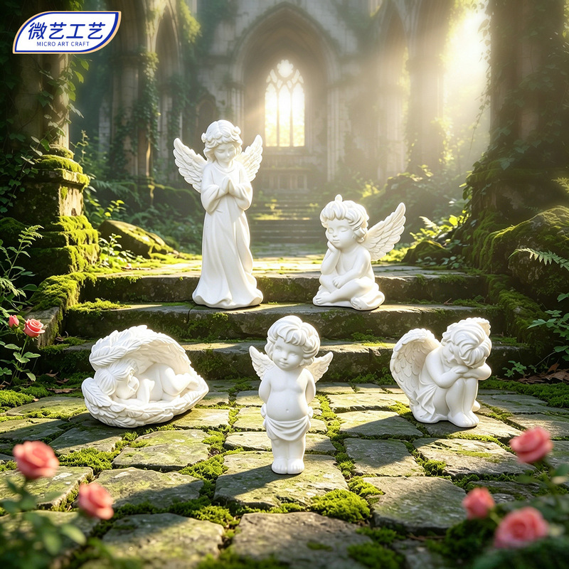 Micro-Landscape Outdoor Garden Landscaping Plaster Angel Simulation Figure Model DIY Decoration Desktop Small Ornament Micro-Landscape Outdoor Garden Landscaping Plaster Angel Simulation Figure Model DIY Decoration Desktop Small Ornament