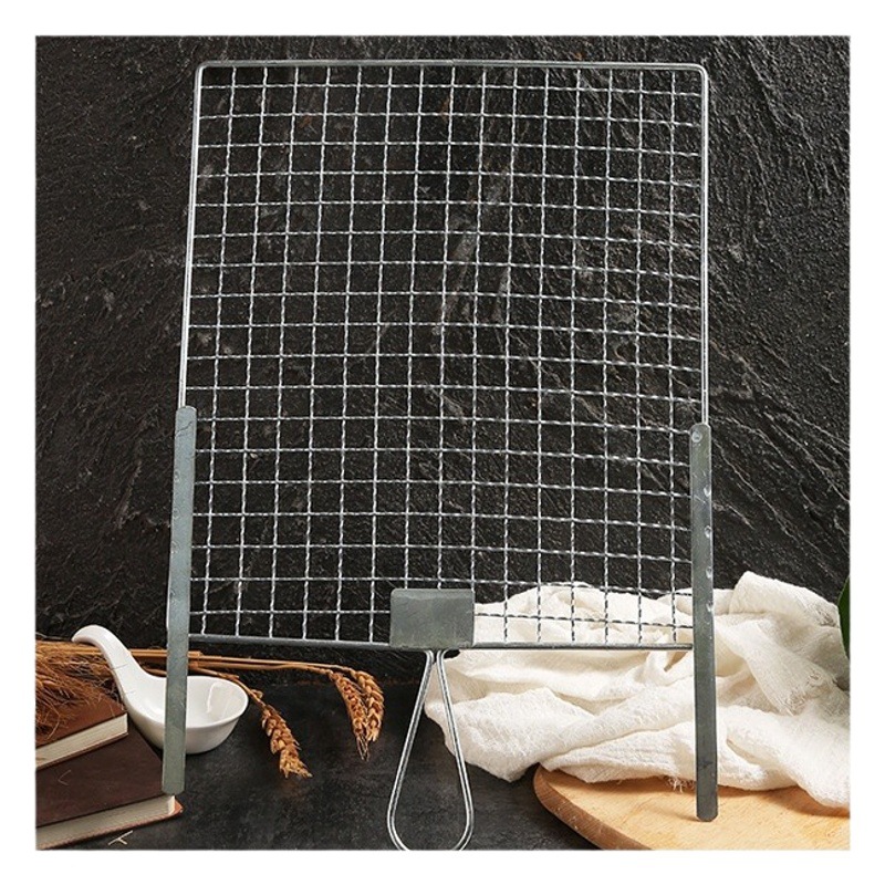Iron mesh paint brush net barbecue net low carbon steel wire cold galvanized material welding manual stamping process in stock