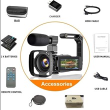 跨境英文产品2.7K高清4800万像素数码摄像机家用旅行相机DV06S