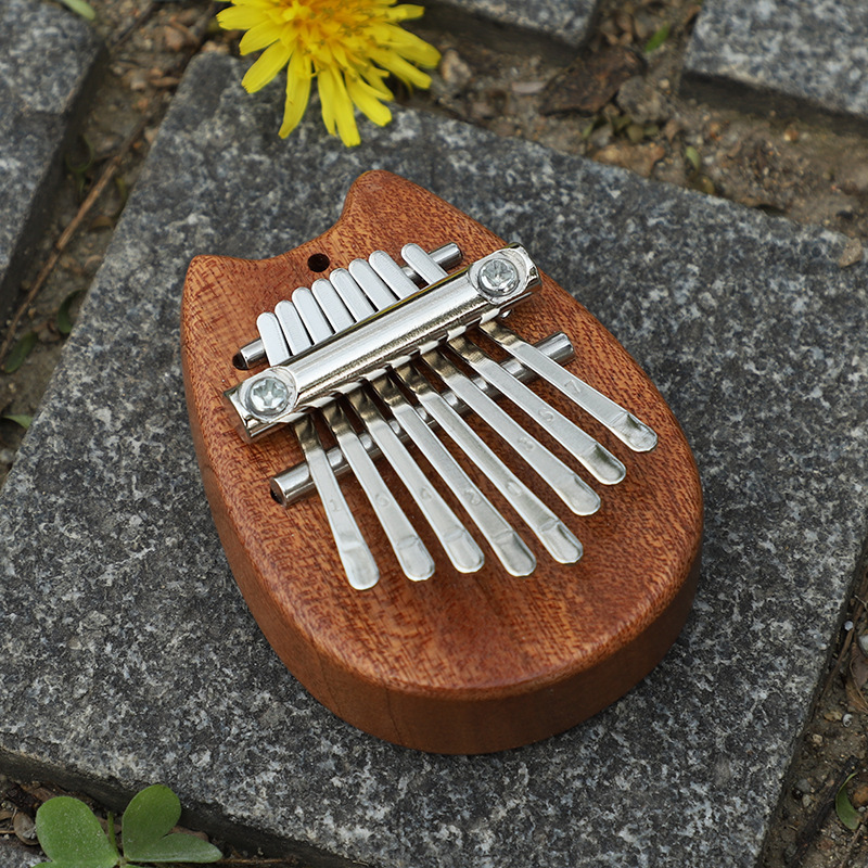 En stock al por mayor 8-tono pulgar piano mini kalinba piano dedo piano Cristal Kalimba pulgar piano pequeño instrumento musical