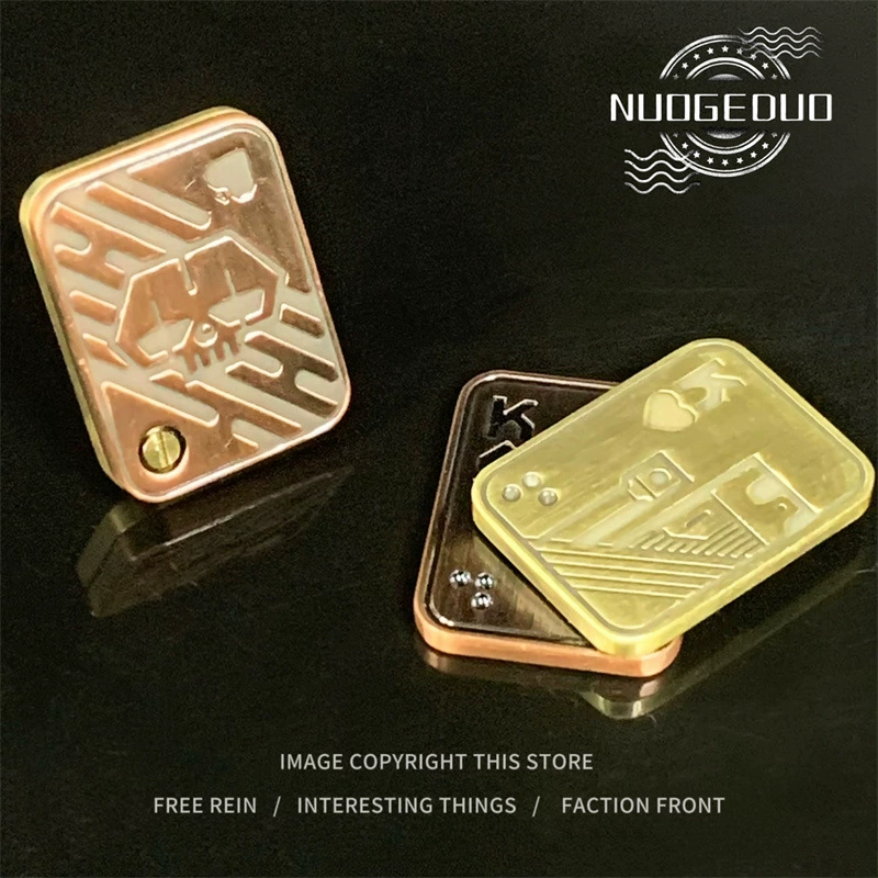 EDC игрушка для снятия стресса — магнитная металлическая карточка-монета высокого усилия, карманный фиджет