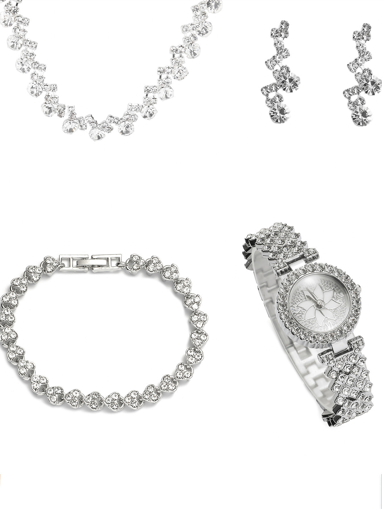 Explosions New Style Gypsophila Watch Women's Creative Gift set 4 pcs/set_voghion.com